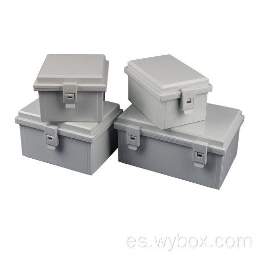 Caja de conexiones grande de plástico abs de 7 tamaños con bisagra de cable de puerta caja de conexiones impermeable ip65 ip67 cctv exterior eléctrico